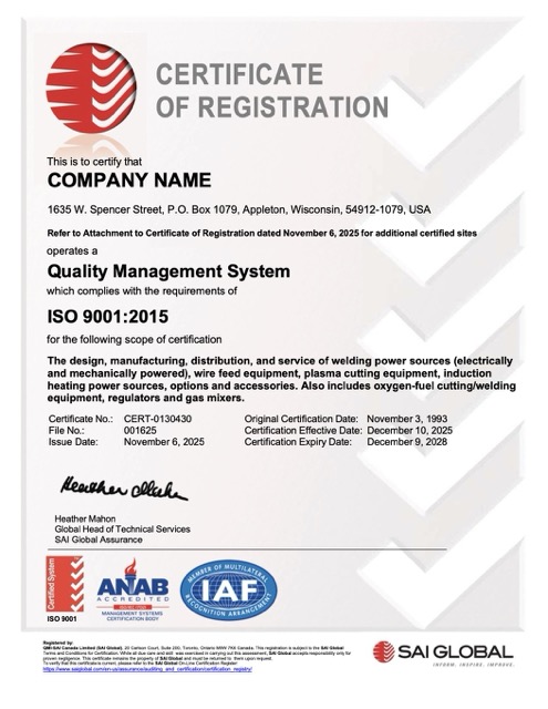 USA certificate of registration Word and PDF template, version 2